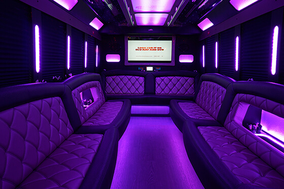 30-passenger bus interior 1 with neon lights