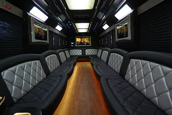 30-passenger bus interior 2 with bar