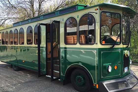 30-passenger Trolley Bus exterior