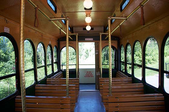 30-passenger Trolley Bus interior