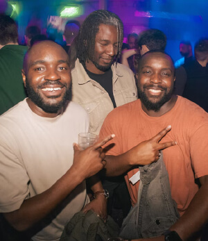 groom-to-be and friends