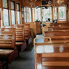 trolley oak bench setas