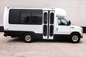 luxury party minibus exterior
